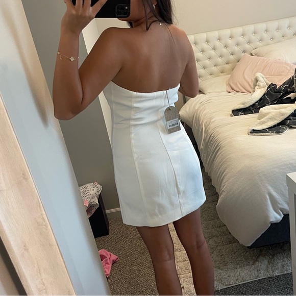 Meshki Brooks Rose Mini Dress- White - Picture 6 of 6